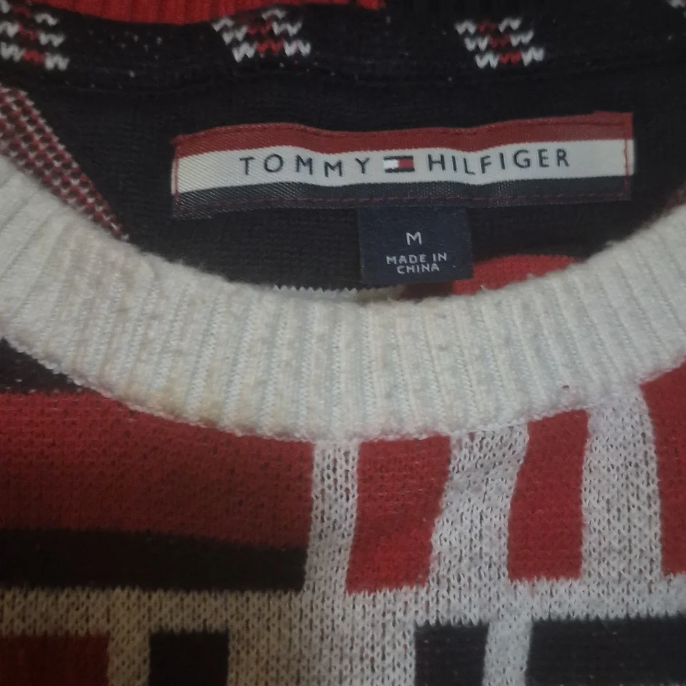Tommy Hilfiger USA Mens All Over Print Sweater Size M